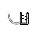 Professional Black Self-Grip Rubber Side Tail For 1.6mm to 3mm Panels