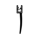 Black EPDM Self-Grip Panel Protection Rubber Top Seals