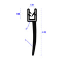 Black EPDM Self-Grip Panel Protection Rubber Top Seals
