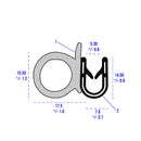 Versatile Self-Gripping Rubber Side Seal For 1.6mm to 3mm Panels