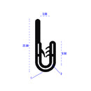 Flexible Self-Grip Rubber Bottom Tail For Versatile  0.8mm to 1.6mm Panels