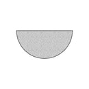 12.5mm Diameter Black Expanded EPDM Sponge Rubber Half Round Section