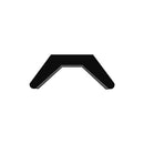Black EPDM Flock Lined Sliding Window Channel For 6mm Glass