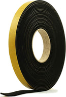 Multi-Purpose Black Self-Adhesive Rubber Sponge Strip - 8mm x 5m