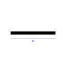 High Impact Black TPE 41mm Glazing Strip Industrial Applications