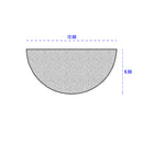 12.5mm Diameter Black Expanded EPDM Sponge Rubber Half Round Section