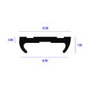 Durable Black EPDM Running Board Tread 3.65M Length