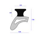 Dual Hardness EPDM/Sponge Section