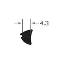 Heavy Duty Aliminium Black TPE  Wedge Gasket Seal - 200m