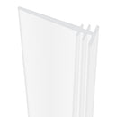 Durable White PVC Shower Seal Cut to Fit Channels from 1mm to 32mm Tall