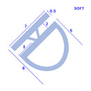 Clear T-Shaped Shower Seal Perfect for Gaps Between 3mm and 8mm
