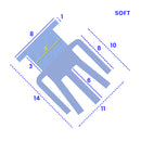 8mm Wide T-Shaped PVC Shower Seal – Ideal for Sealing Gaps 9mm to 14mm Tall