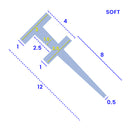 Clear PVC T-Shape Seal for Shower Doors & Bath Screens – 7mm to 12mm Gap
