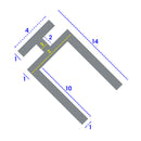 High-Quality Shower Screen Seal Fits 4mm Channels and Seals 9mm to 14mm Gaps
