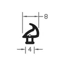 Industrial Aluminium Black TPE Bubble Seal Gaskit - 200m