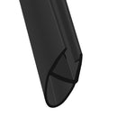 Curved Glass Black Shower Seal Customization Available Contact Us for Assistance