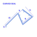 Clear Curved Shower Seal for 6-8mm Glass – High-Quality PVC