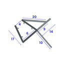 Black Straight Shower Seal for 4mm to 6mm Glass – 2500mm Length