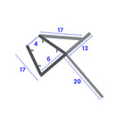 Rigid PVC U Black Seal for Straight Glass 4mm to 6mm Thickness