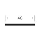 Heavy Duty TPE Black 46mm Infill Glazing Strip For Domestic Use