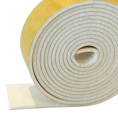 White Expanded Silicone Strip Self Adhesive - 5m