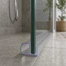 Clear Rigid PVC Shower Screen Seal for 4-6mm Glass (Lengths: 800mm, 900mm, 1400mm, 2000mm)