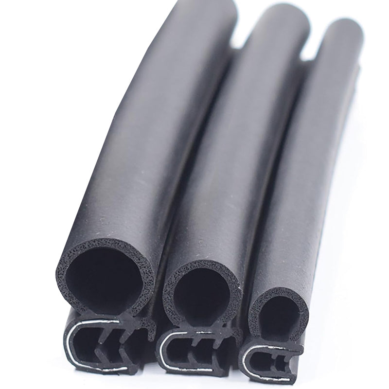 Professional Black EPDM Self-Grip Rubber Side Seal For 1.6mm to 3mm Panels