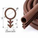 Timber Bubble Weather Seal 8mm Bulb | Brown, White & Black | Fits 3mm x 6mm Groove