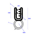 Self-Gripping Rubber Seal Perfect For 1mm To 2mm Panels Sold by the Meter