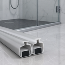Magnetic Shower Screen Seal in Soft PVC for Easy Installation (Pair, 2000mm)