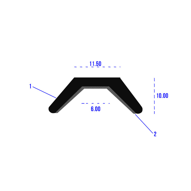 6mm EPDM Flocked Lining Sliding Window Channel Durable Solution For Smooth Operation