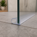 Clear Rigid PVC Shower Screen Seal for 4-6mm Glass (Lengths: 800mm, 900mm, 1400mm, 2000mm)