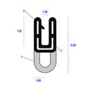Versatile Self-Grip Rubber Top Seal 0.8mm to 1.2mm Linear Meter