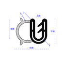 Flexible Self-Grip Rubber Side Seal For Panels Ranging 0.8mm to 2mm