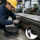 Genuine Rubber Strip 75? Hardness for Industrial Applications (1 Metre)