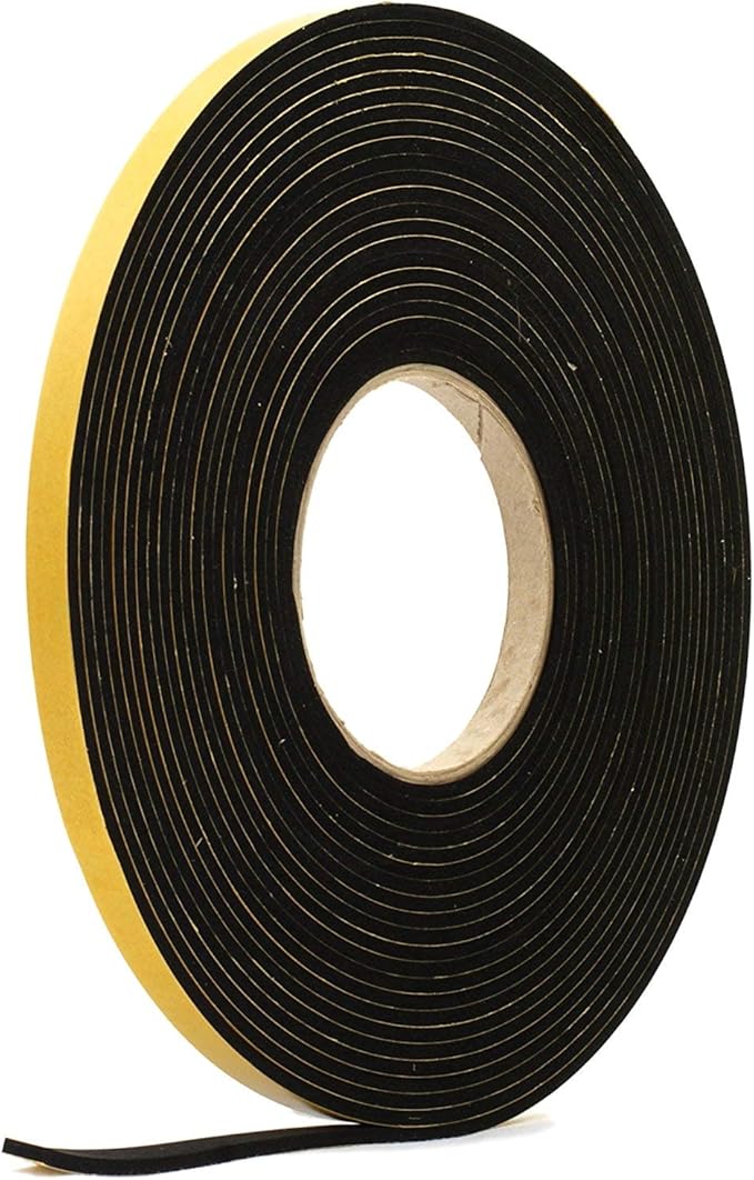 5M Weather-Resistant 12mm Neoprene Sponge Strip for Sealing & Cushioning