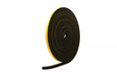 Industrial 10m Neoprene Sponge Strip With Self Adhesive Backed 12.5mmx4.75mm