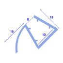 Durable Clear High-Quality Shower Seals 8mm to 10mm Glass