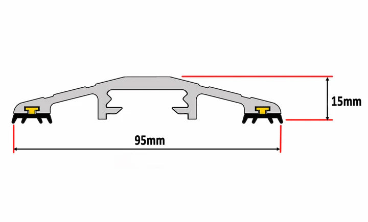 Premium 15mm Commercial Door Threshold Seal GaraDry Kit For Business Premises