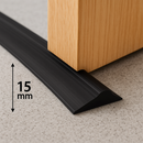 Premium 15mm Black Rubber Garage Door Floor Seal Heavy-Duty Water Barrier for Homes & Workshops