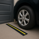 Black & Yellow Rubber Garage Floor Seal 15mm Seals Out Water, Dust & Leaves Easy DIY Fit