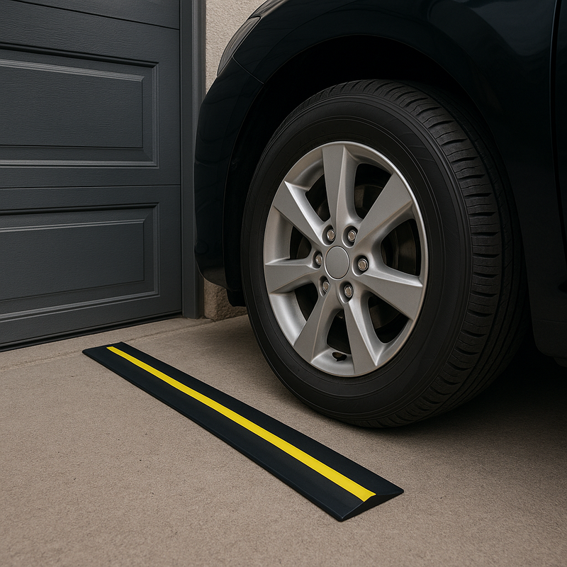 Black & Yellow Rubber Garage Floor Seal 15mm Seals Out Water, Dust & Leaves Easy DIY Fit