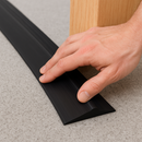 Premium 15mm Garage Door Floor Seal Kit Heavy-Duty Black Rubber Threshold with Adhesive & Gun