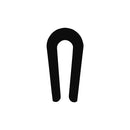 Black EPDM U-channel Section For 1.6mm Panels