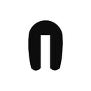 U Channel Black EPDM Square Edge Trim Profile - 1.6mmx7mmx10mm