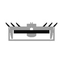 High Performance PVC Black Pressure Plate For Industrial Use - 6.45m