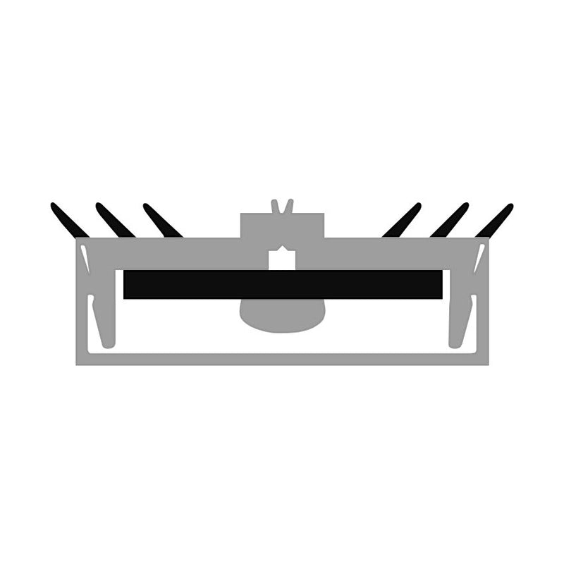 High Performance PVC Black Pressure Plate For Industrial Use - 6.45m