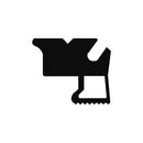 Black EPDM Aston Martin DB4/DB5 Quarterlight Section - 25mm x 19mm