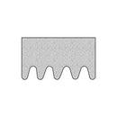 Black Self Adhesive Expanded EPDM/Sponge Rubber Crown Strip - 100M