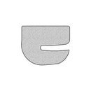 Black Expanded EPDM Sponge Rubber Section - 16mm x 15mm